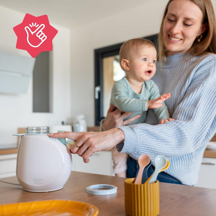 Badabulle Flaschenwärmer Easy+ - schonendes Erwärmen von Babyflaschen & -gläschen - automatische Abs