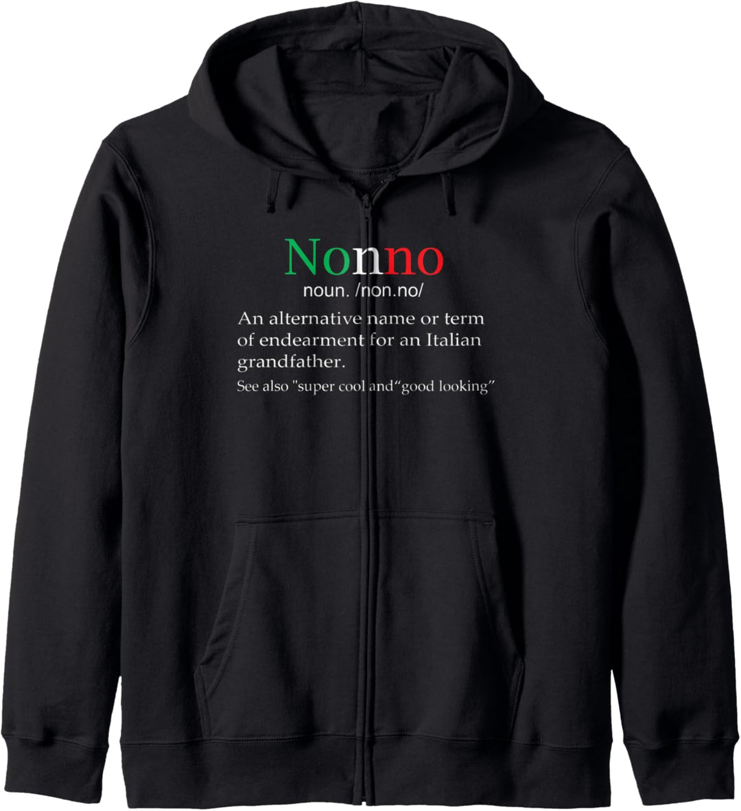 Best Funny Nonno Italienisch Grossvater Definition Geschenk Kapuzenjacke