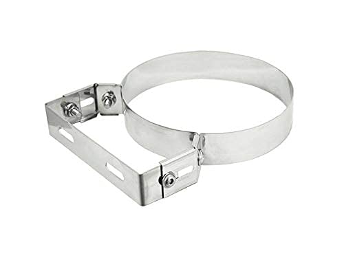 Befestigungshalsband aus schwerem Edelstahl, verstellbar, für Rohrleitungen (Ø 150 mm)