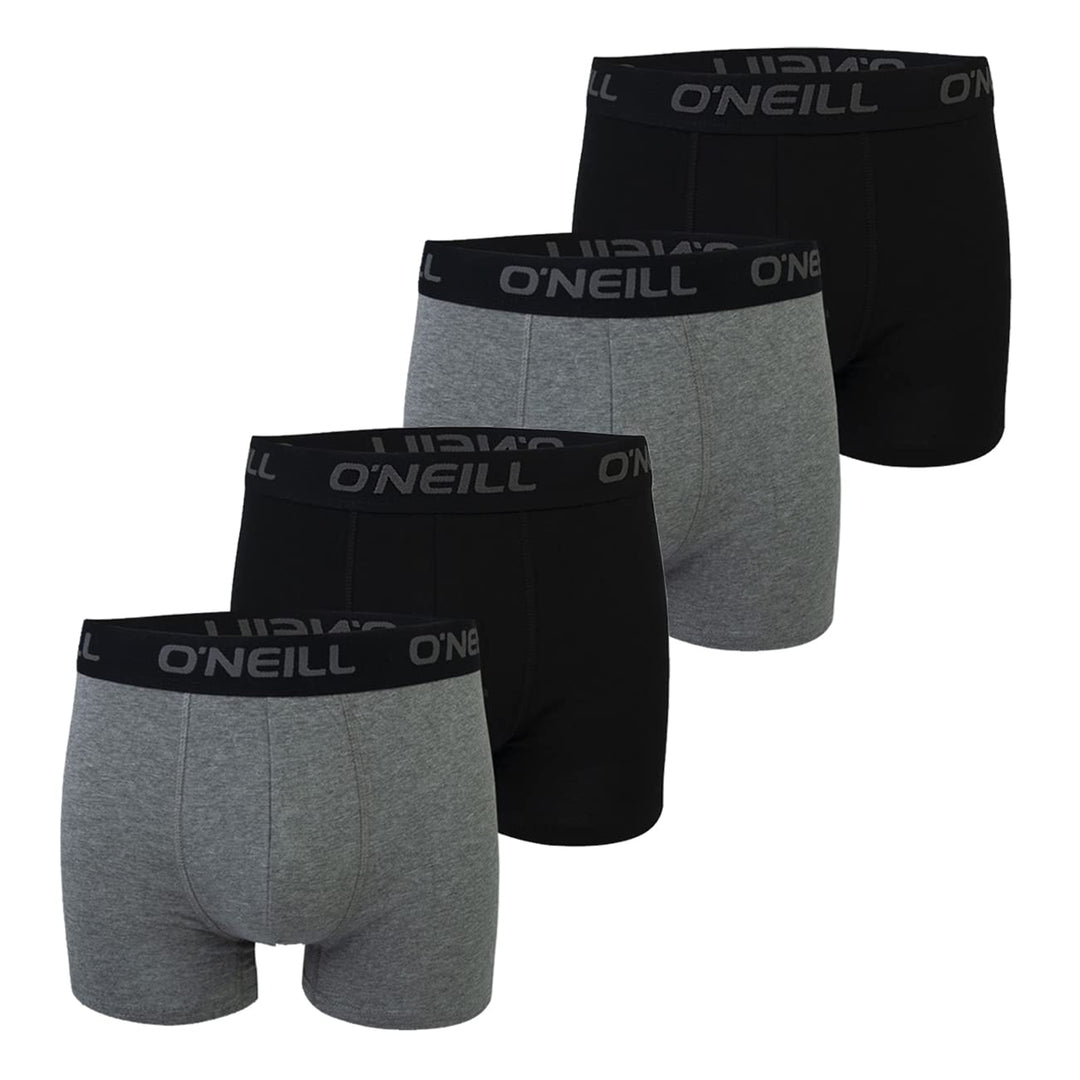 O'Neill Herren Boxershort Uni Sport Boxer S M L XL XXL 95% Baumwolle Unterhose 4er Pack S Antracite