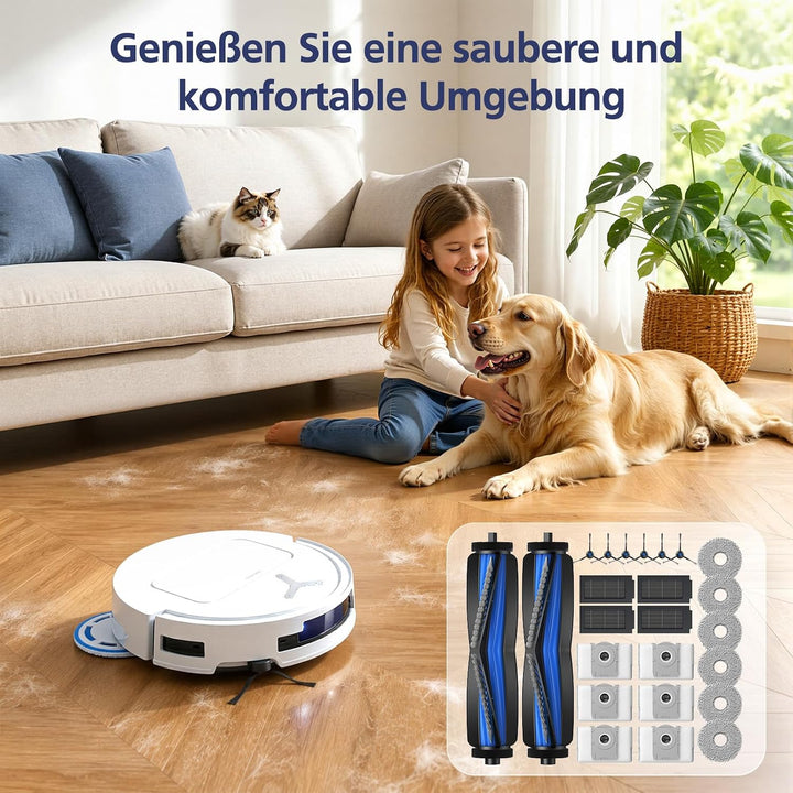 25 Stück T50 Zubehörset für ECOVACS DEEBOT T50 Pro Omni Gen2/T50 Pro Omni/T50 Omni/T50 Omni Gen2 Sau