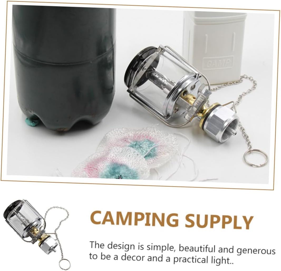 Outdoor Gaslampe Camping Laterne mit Eingebautem Zündsystem Langlebig und Kompakt Warmes Licht als Z