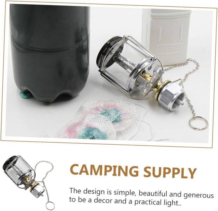 Outdoor Gaslampe Camping Laterne mit Eingebautem Zündsystem Langlebig und Kompakt Warmes Licht als Z