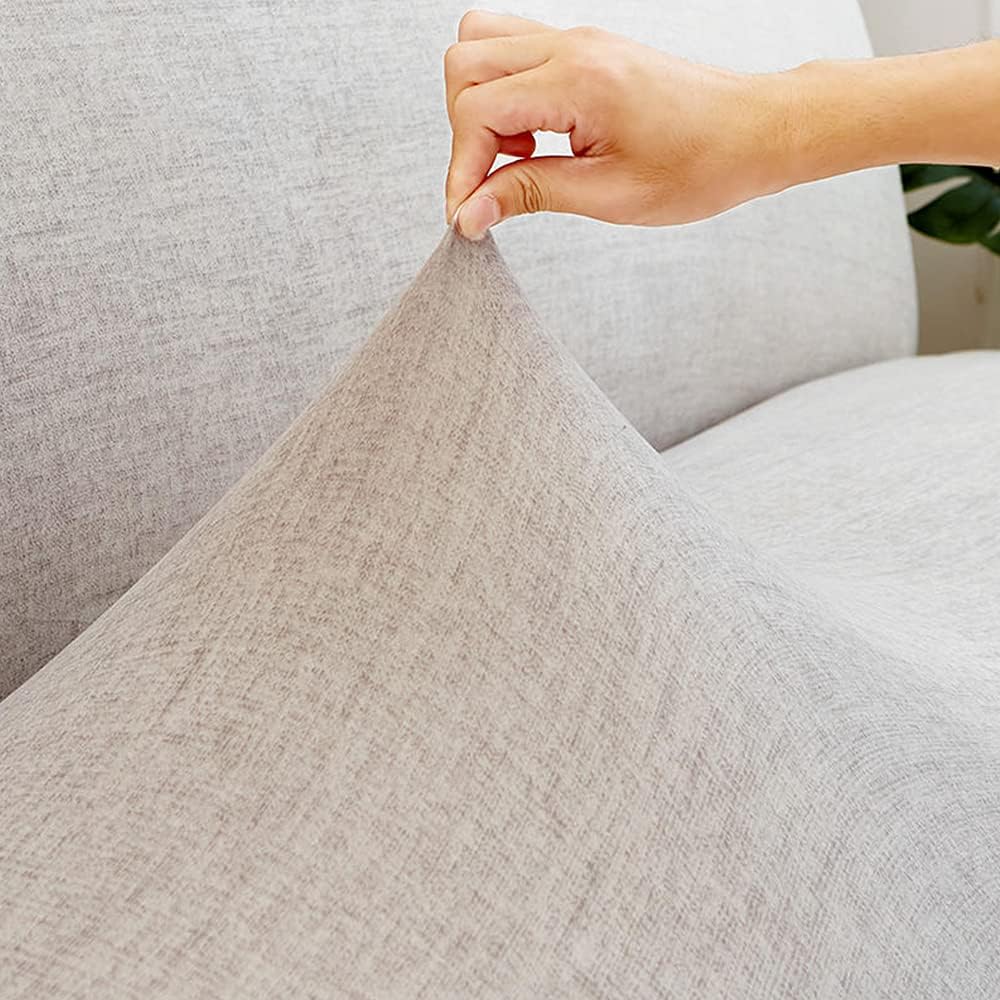 CHNSHOME Sofabezug ohne armlehnen Stretch Armlose sofaüberwurf Sofahusse Ohne Armlehne 2 sitzer Sofa