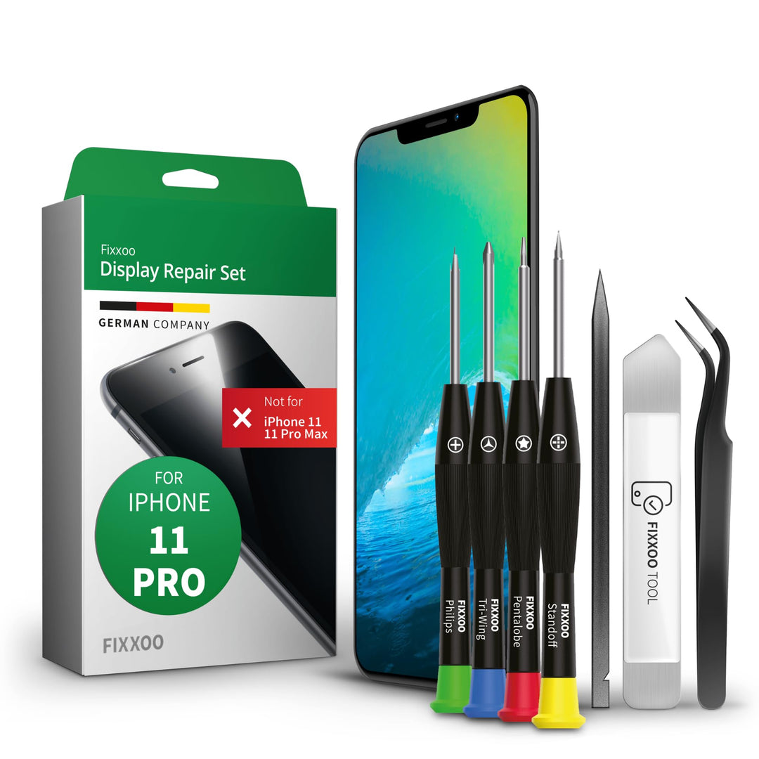GIGA Fixxoo® iPhone 11 Pro Display Original [inkl. Werkzeug-Kit] - Retina LCD Glas mit Touchscreen -