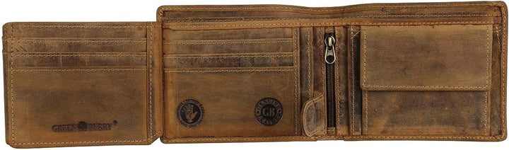 Green Burry Geldbörse, Braun, 12,5 x 3,5 x 10 cm, Braun