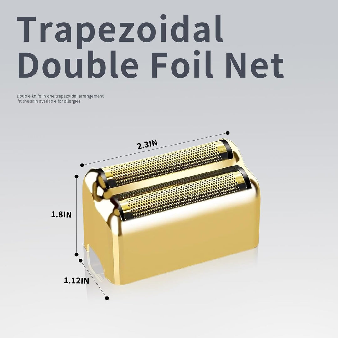 Ersatz-Rasierklinge kompatibel mit BaByl**sPRO Double FXFS2 - Metallfolie (Gold, 3er Pack), Gold, 3e