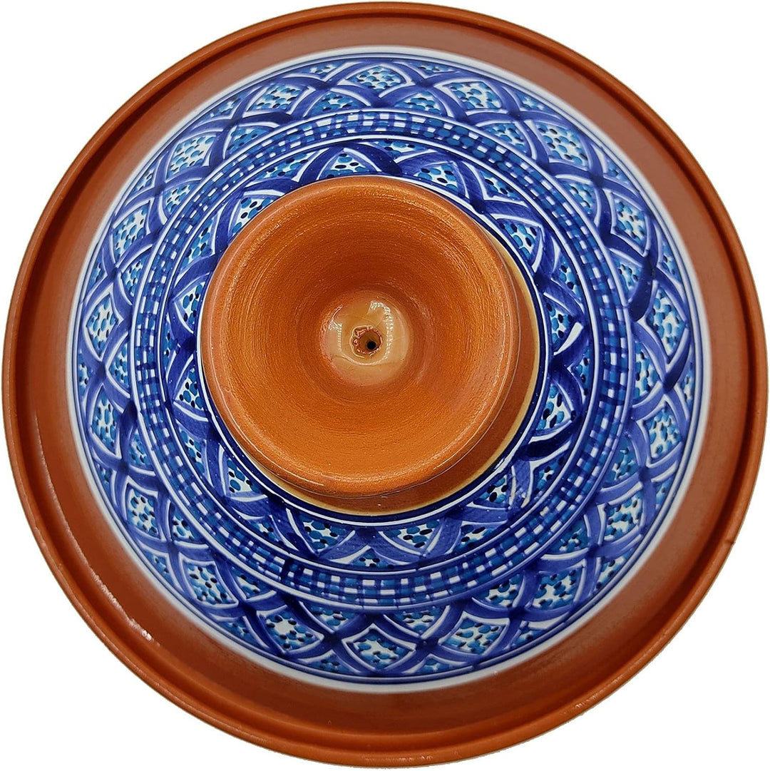 Tajine Terracotta-Topf Ethnischer Teller Marokkanisch Tunesisch XL 32 cm 0907211208