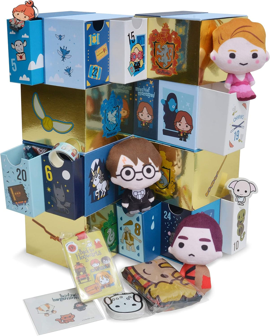 YuMe Maxx19136 Magischer Harry Potter Infinity Adventskalender mit 24 Schubfächern und kleinen Überr
