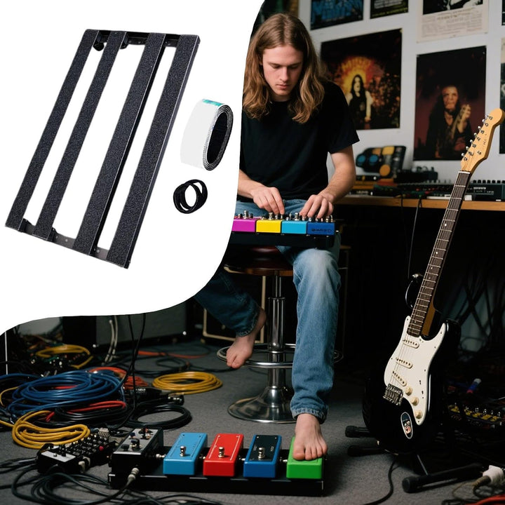 Kleines Gitarrenpedalboard - Legierungs Effekt Pedalboard für Gitarren - Präzisionszubehör Für Musik