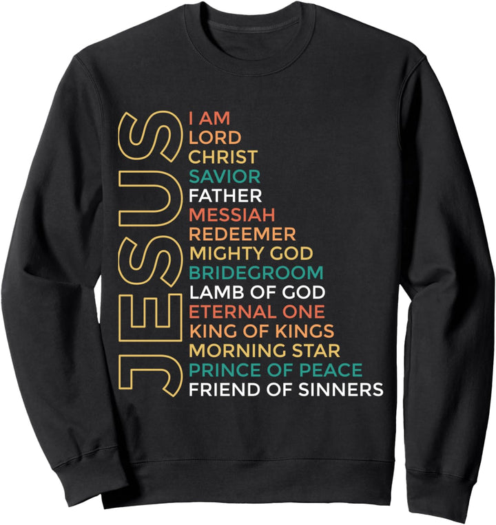 Namen Jesu - Namen von Jesus - christliches Shirt Sweatshirt