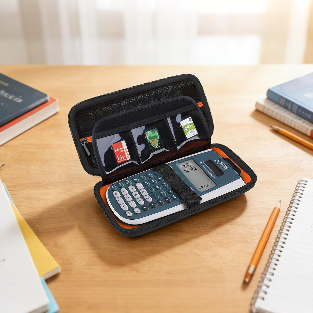 BOVKE Hard PU Graphing Calculator Carrying Case für Texas Instruments TI-30XS Multiview/TI-34 Multiv