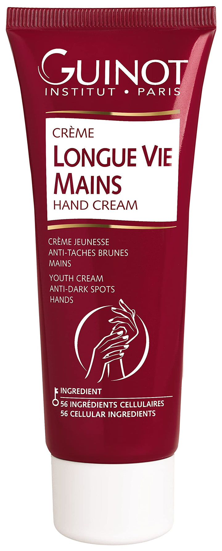Guinot Longue Vie Mains Multi Action Vital Handpflege(Red Packaging), 1er Pack (1 x 75ml)