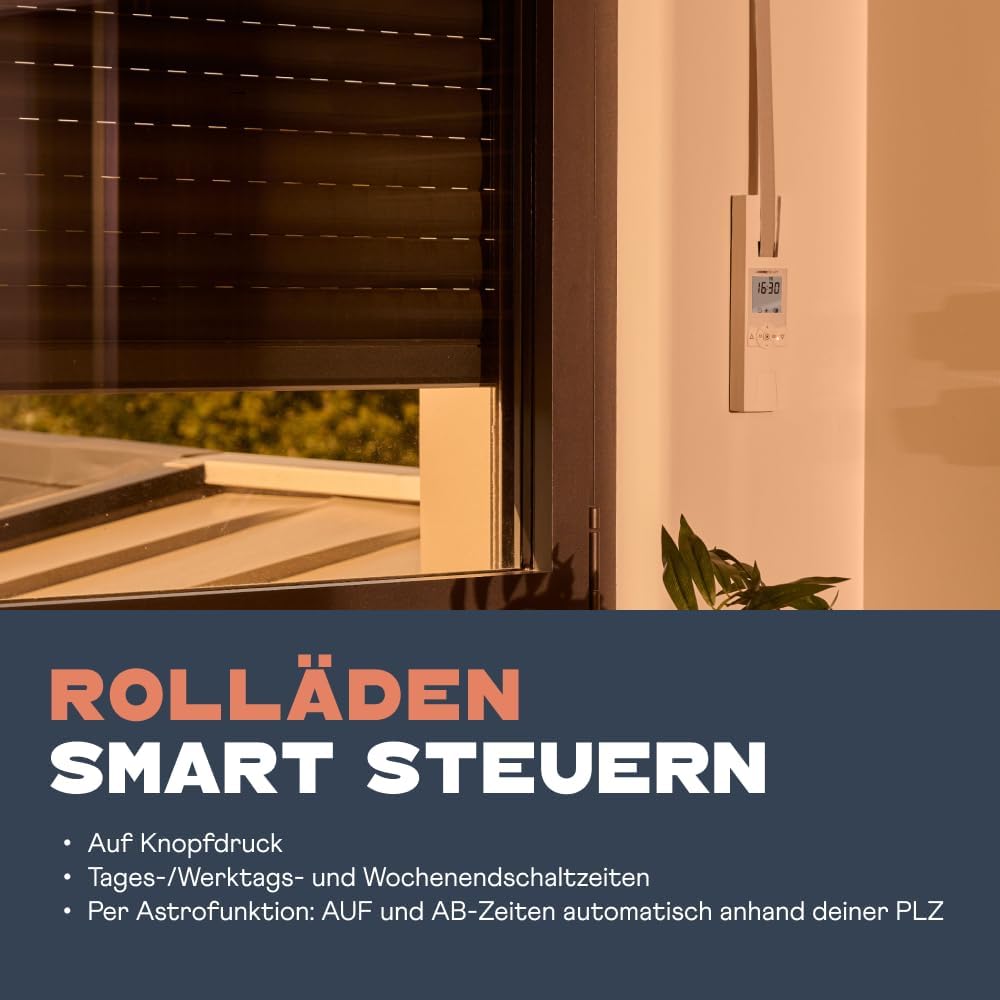 HOMEPILOT - Gurtwickler RolloTron premium smart Power | Elektrischer Gurtwickler mit Display zur beq