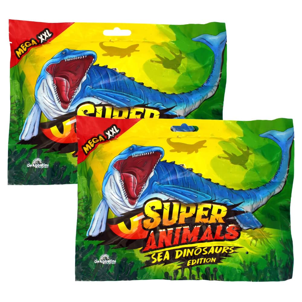 DeAgostini Super Animals Figur - Sea Dinosaurs Edition - Sammelfigur Sea Dino - 2 Tüten