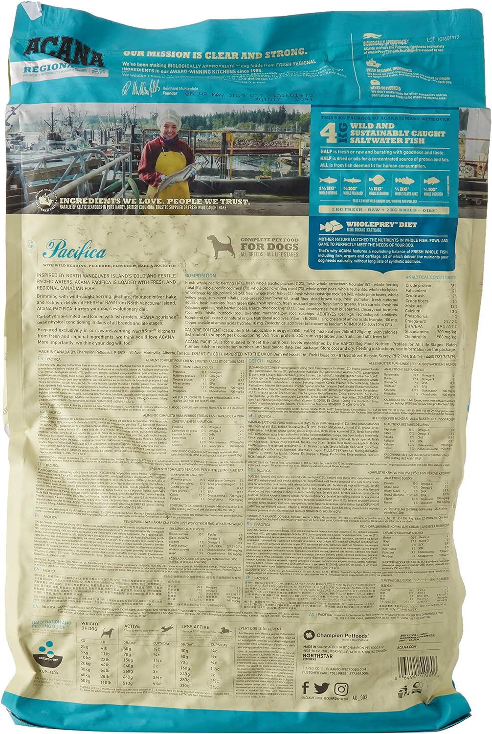 Acana Pacifica Hundefutter, 6 kg