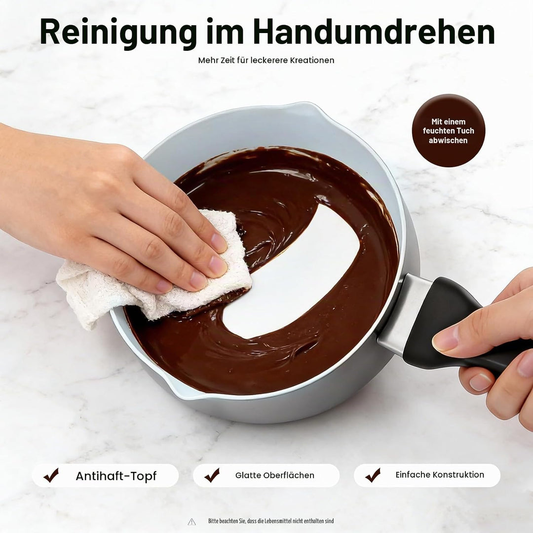 Schokoladen Schmelztiegel Edelstahl Wasserbad Schmelzschale, Melt Chocolate Elektro-Container, für S