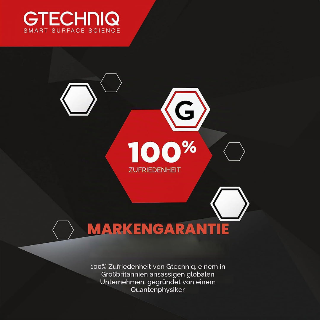 Gtechniq MF1 ZeroR Mikrofaser-Reinigungstuch, 10 Stück, zur Entfernung von Rückständen, Versiegelung