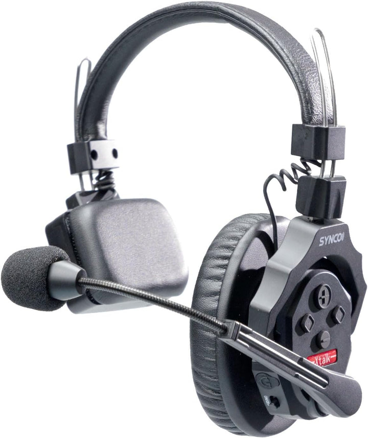 SYNCO XTalk X2 kabelloses Headset Intercom System,2.4 GHz Vollduplex 350 M/1148 FT Echtzeit-Monitori