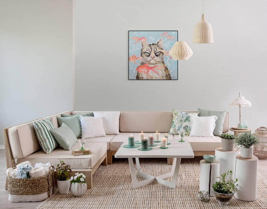 KunstLoft Leinwandbild | 100% HANDGEMALT | 60x60cm | Gemälde &
