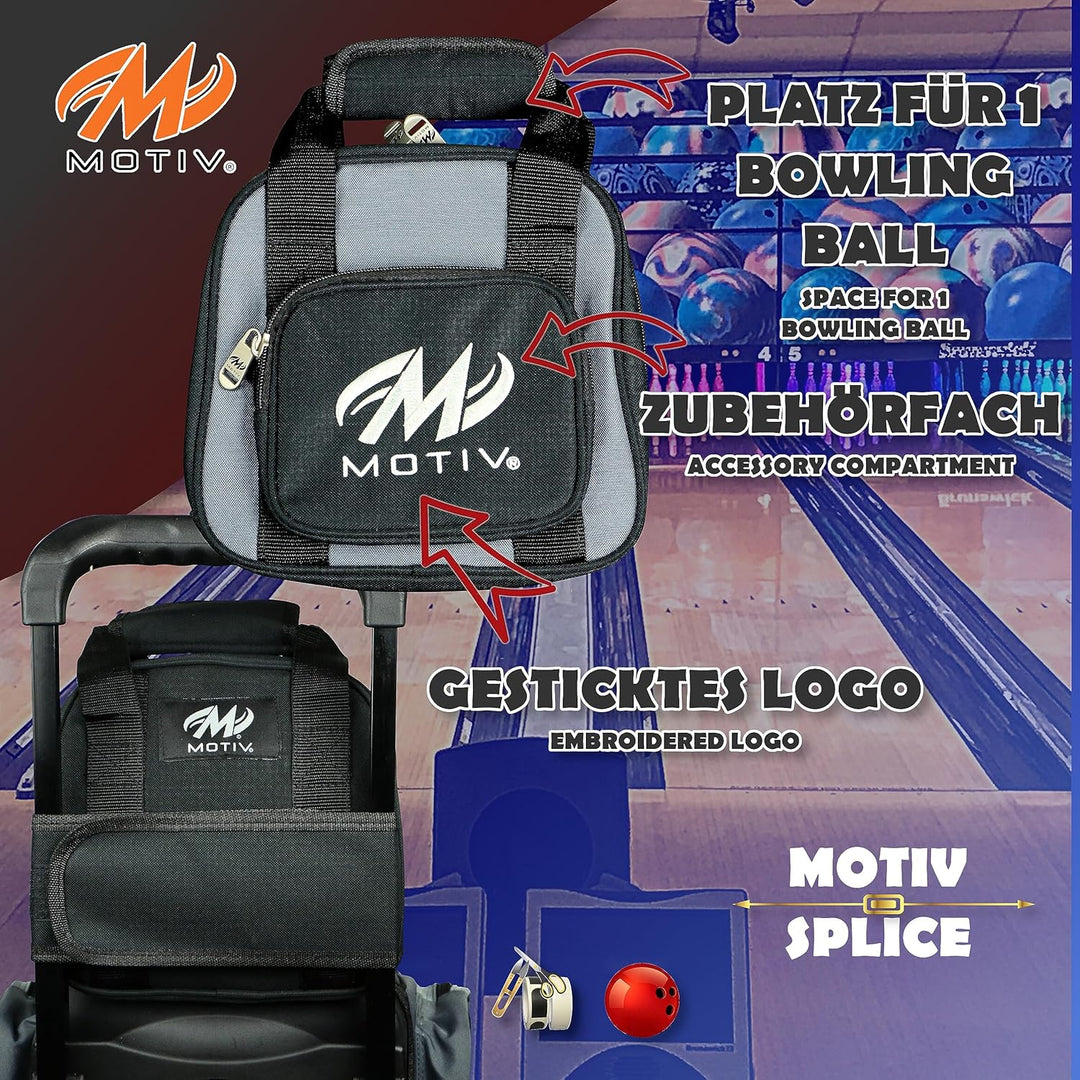EMAX | 1 Ball Bowling-Tasche | Bowlingball-Tasche Add-A-Bag | – Bowlingbag für eine Bowlingkugel zum