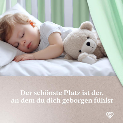 lilime® Betthimmel Baldachin aus 100% Baumwolle, ⌀50cm, Länge 240cm, Moskitonetz, Kinderzimmer, Haus