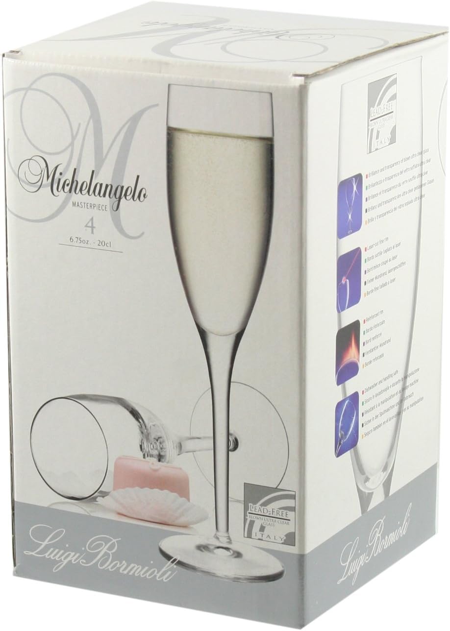 Luigi Bormioli Michelangelo Masterpiece Sektgläser, 20 cl, 4 Stück, in Geschenkbox
