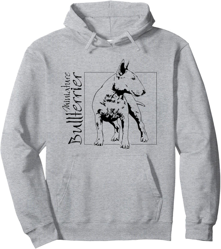Miniature Bullterrier Hunde Portrait Hundeportrait Hunde Pullover Hoodie