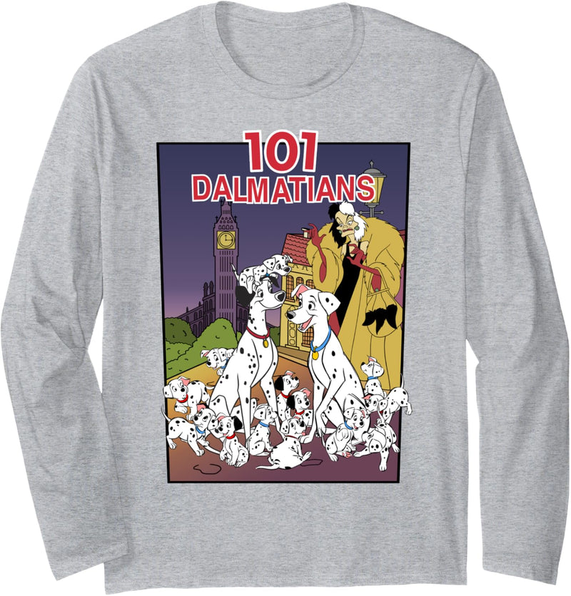 Disney 101 Dalmatians Group Shot VHS Cover Langarmshirt