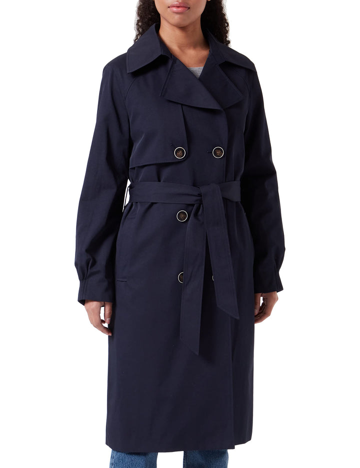 s.Oliver BLACK LABEL Damen Trenchcoat 34 Blau, 34 Blau