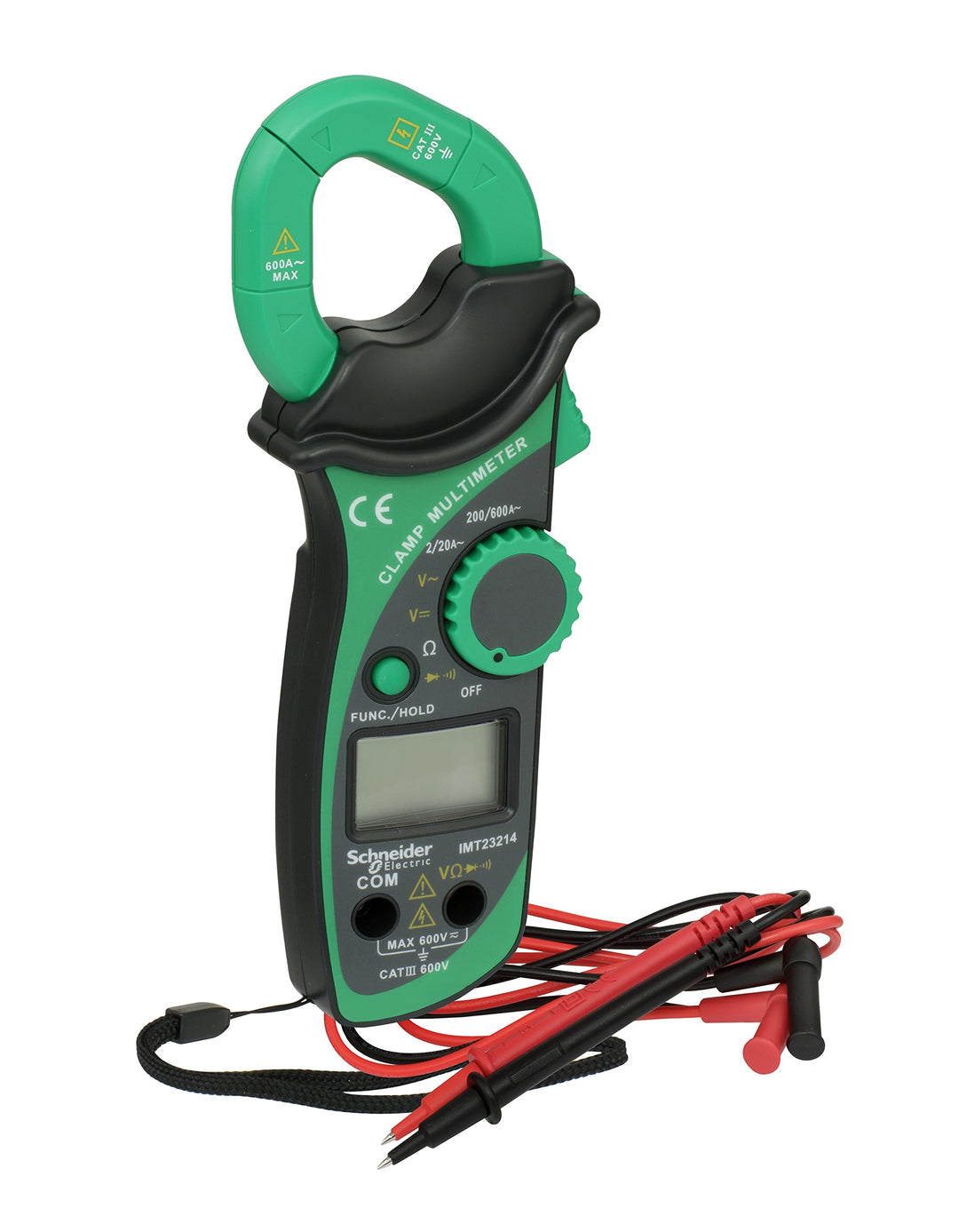Schneider Electric - Thorsman Digital Strommesszange mit LCD-Display, Kategorie 3, 2 Batterie 3 V, 6