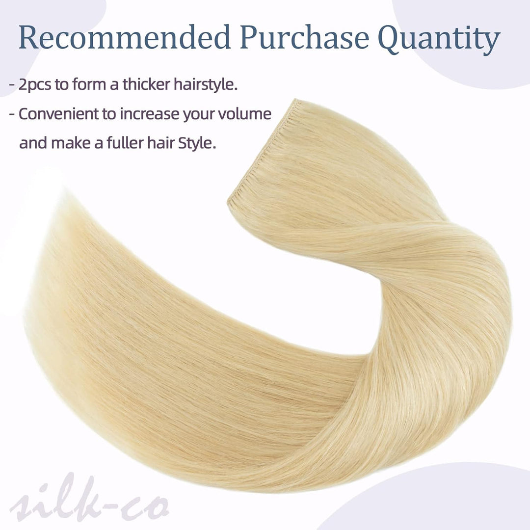 (40-60cm) Extensions Echthaar Clip in Dick Haarteile Echthaar Weich Natürlich 7A Remy Haar Haarverlä