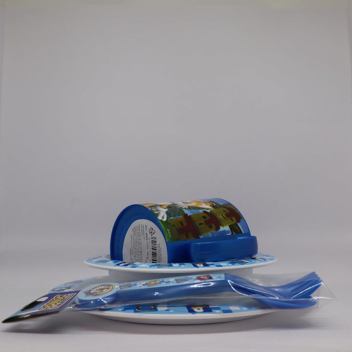 Kindergeschirr Set Sonic, Wiederverwendbares geschirr Set, Kinder Essgeschirr Plastik Microwaveable