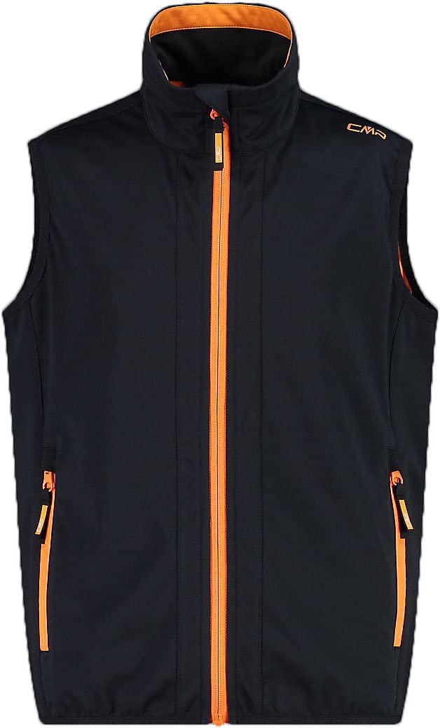 CMP Unisex Leichte Softshellweste für Kinder sportweste 116 Anthrazit-Flamme, 116 Anthrazit-Flamme