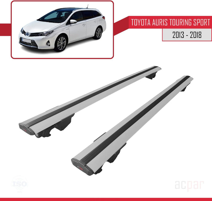 acpar Kompatibel mit Toyota Auris Touring Sport 2013-2023 Dachträger Hook Gepäckträger Relingträger