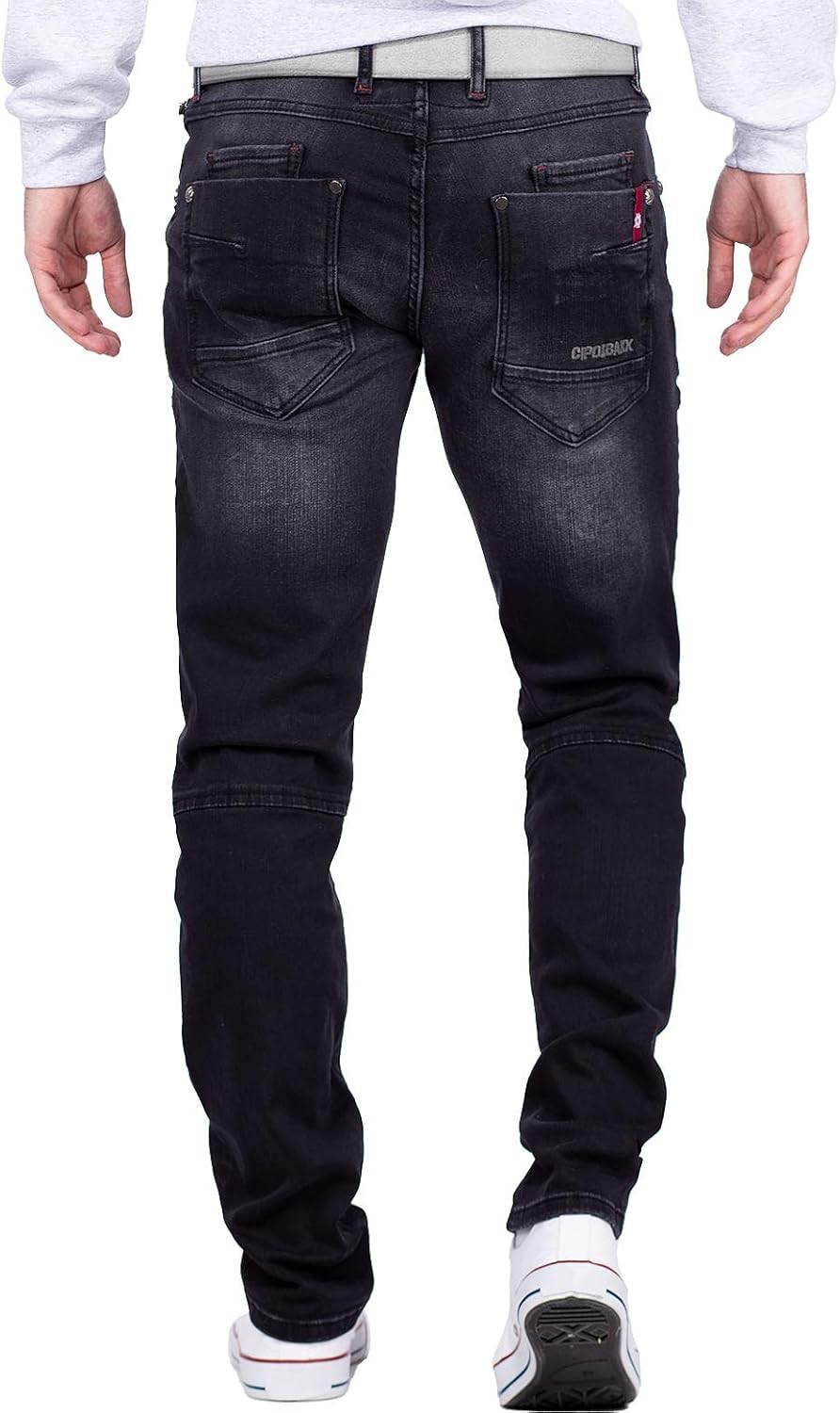 Cipo & Baxx Herren Jeans besonders modische Designs 29W / 32L Schwarz - 94, 29W / 32L Schwarz - 94