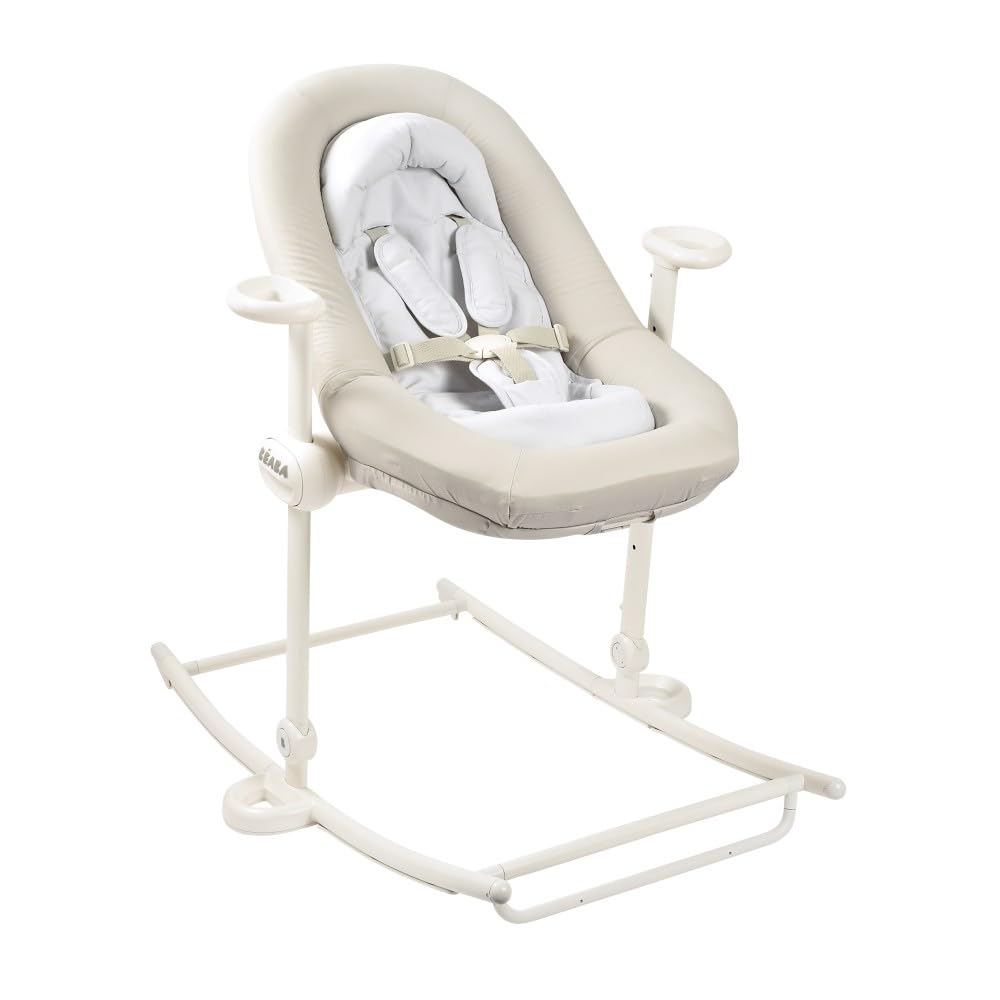 BÉABA, Babywippe, Babywippe Up&Down Plus, 4 Höhen, 3 Neigungen, Faltbar, Sitzverkleinerung für Neuge