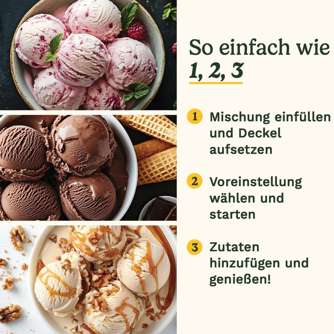 Cuisinart FreezeEase – Selbstkühlende Eismaschine | 3 Voreinstellungen | Eiscreme, Sorbet, Frozen Yo