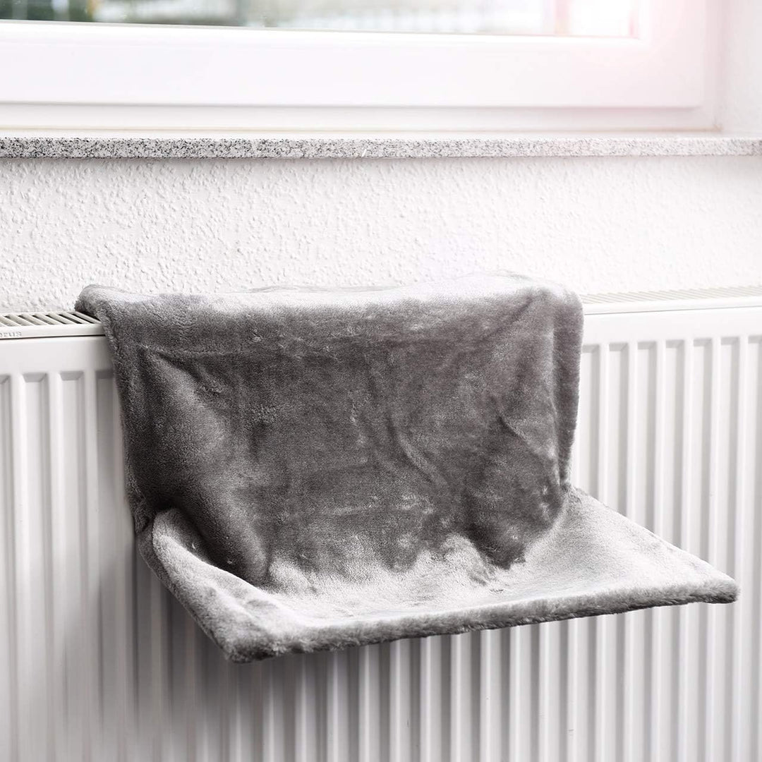CanadianCat Company | Liegemulde für Katzen in grau ca. 45x26x31 cm Katzen Heizungs-Liege L