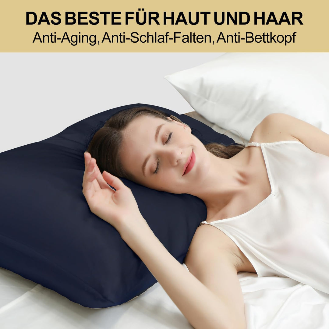 ZIMASILK Kissenbezug aus 100% Seide für Haare und Haut. Doppelseitige 19 Momme Reine Maulbeerseide K