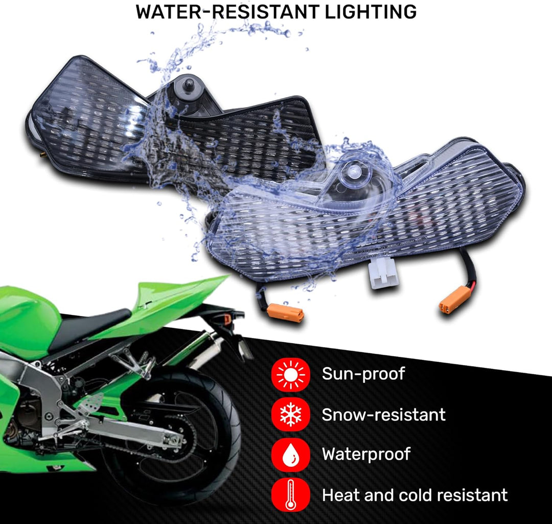 aVDB-moto LED Bremslicht/Rücklicht kompatibel mit KAWASAKI Z1000 Z-1000 2003-2006 Plug & Play mit in
