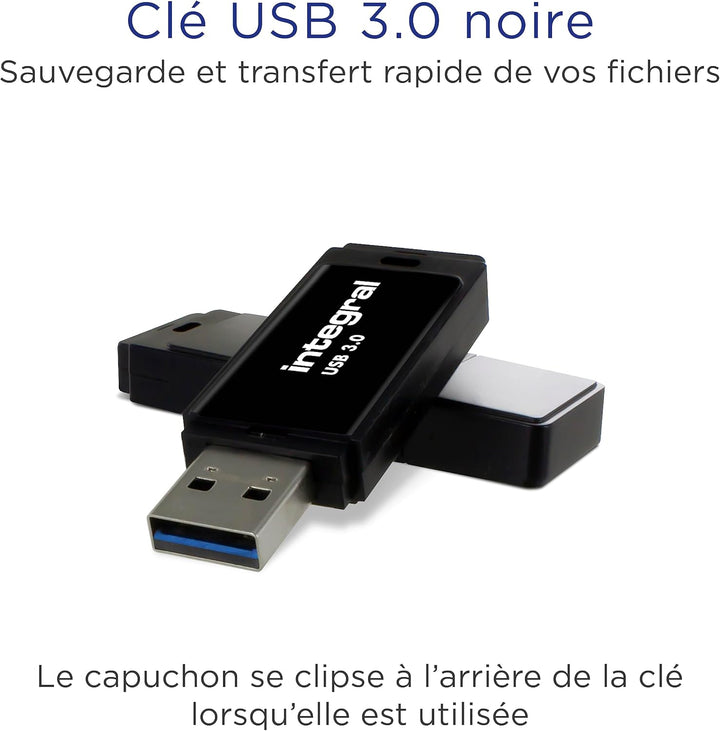 Integral 1TB Schwarzer USB 3.2 Gen 1 Super Speed Schneller Speicher-Flash-Laufwerk USB 3.0 1TB, USB