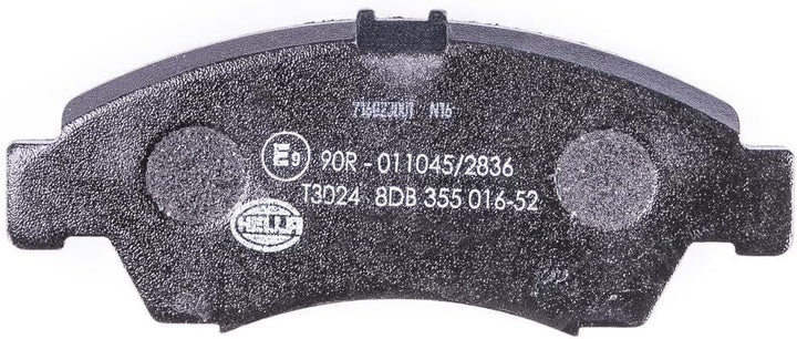 HELLA PAGID 8DB 355 016-521 Bremsbelagsatz - T3024 - Dicke/Stärke: 15.8mm - Bremssystem: Akebono - m