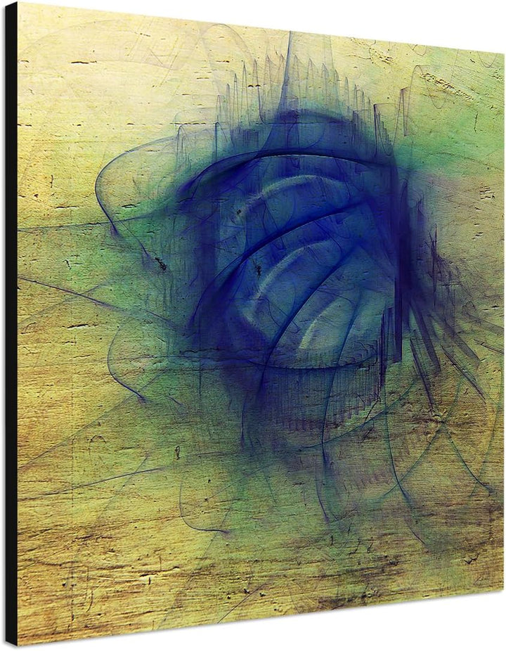 Paul Sinus Art Modernes Wandbild Abstrakt026_60x60cm Abstrakte Kunst Kunstdruck auf Leinwand Zeitlos