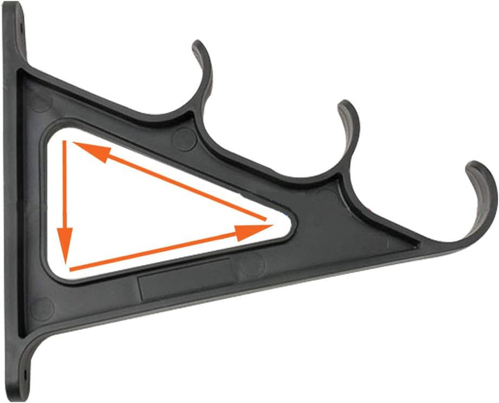 Croch Horizontal Wand Rutenhalter Rod Rack für 3 Angelruten 1 Paar, 1 Paar