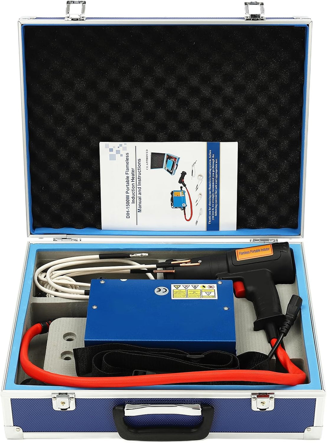 InduktionsheizgeräT,1500W Magnetische InduktionsheizgeräT Erhitzer Heizung 1000℃ Mit 4 Heizspulen De