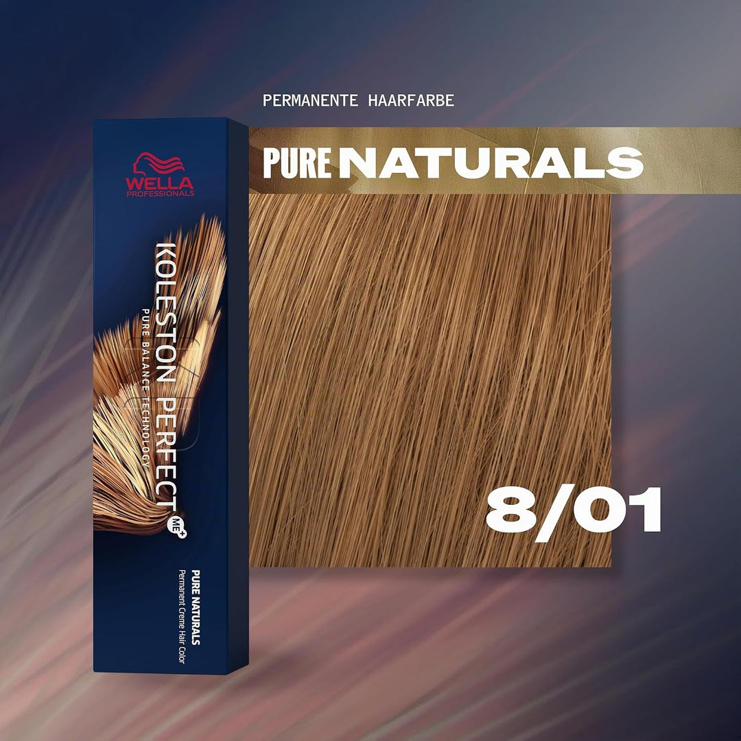 3er Wella Koleston Perfect ME+ 8/01 Hellblond Natur Asch 60 ml