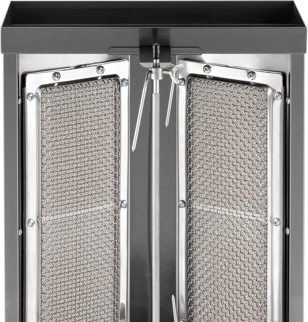 3000W Gas Dönergrill, 220V Vertikaler Multigrill, 360° Rotations Hähnchengrill mit 12KG Kapazität, E