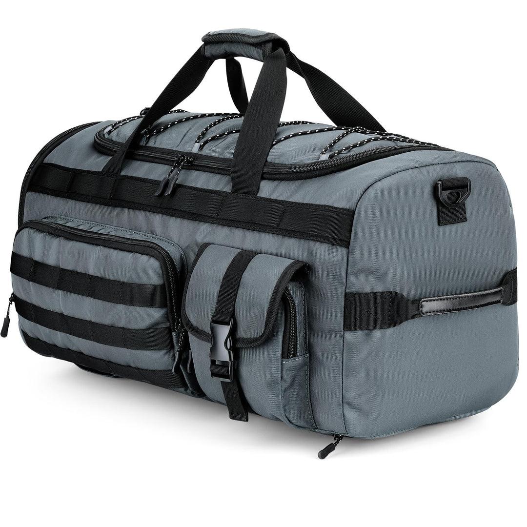 Gonex 45L Sporttasche & Reisetasche Herren, 3-in-1 Tragbar Taktische Trainingstasche mit Schuhfach –