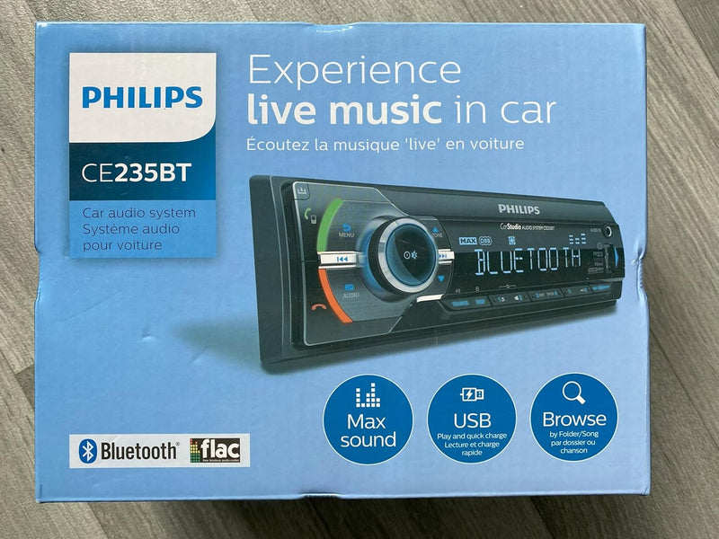 Philips CE235BT Car Radio Bluetooth + EDR - Autoradio, Freisprecheinrichtung, MP3-Player und USB/SDH